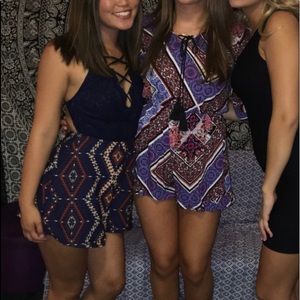 Colorful long sleeve romper